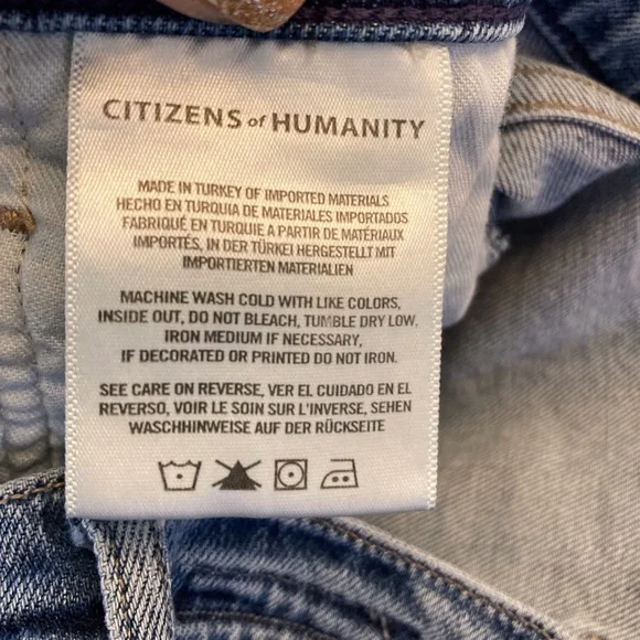 Citizens Of Humanity Olivia High Rise Slim Ankle Frayed Streetwear Jean WM 31 - Picture 9 of 16